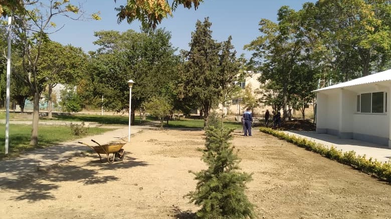 گزارش تصویری از افدامات گل کاری در دانشکده معماری، شهرسازی و هنر